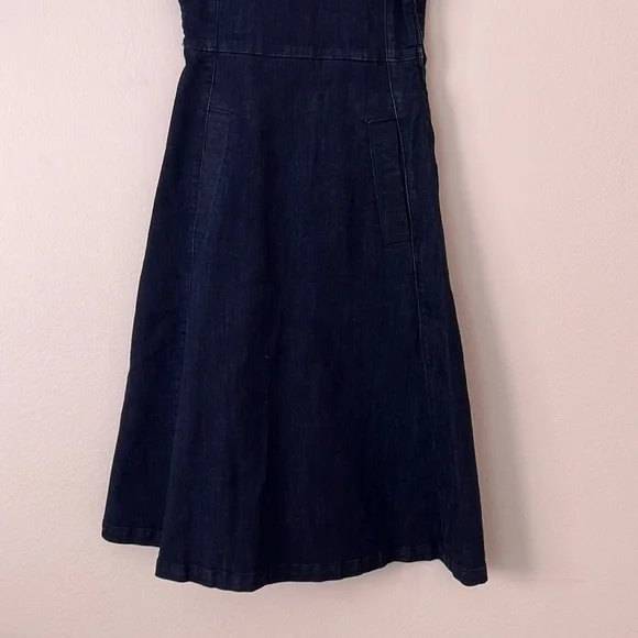 Whistles Women’s A-line Denim Mini Dress Size 2 Blue - Picture 3 of 9